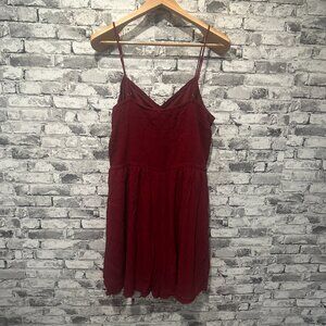 EUC Maurice's Spaghetti Strap Red Romper Size XL